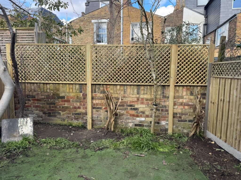 Trellis Garden Fence supplied & Fitted in Crouch End n8